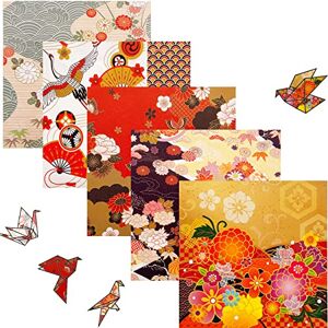 PEZEEU Papier Origami Japonais Plié De Carrée 50 feuilles de différents motifs de Origami Enfant Double Face pour l'art du bricolage et des projets d'artisanat - Publicité PEZEEU Papier Origami Japonais Plié De Carrée 50 feuilles de différents motifs de Origami Enfant Double Face pour l'art du bricolage et des projets d'artisanat - Publicité