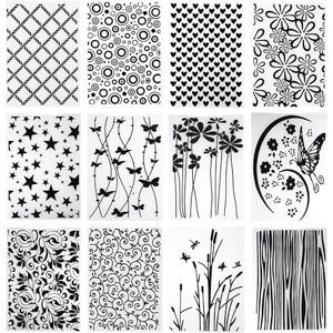 TOATELU Lot de 12 pochoirs de gaufrage en plastique Pochoirs à gaufrer transparents Pour la fabrication de cartes, album photo, scrapbooking, décoration (herbe et bois) - Publicité TOATELU Lot de 12 pochoirs de gaufrage en plastique Pochoirs à gaufrer transparents Pour la fabrication de cartes, album photo, scrapbooking, décoration (herbe et bois) - Publicité