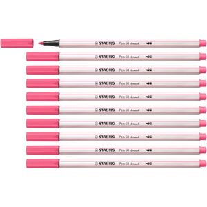 STABILO Feutre pinceau Pen 68 brush Lot x 10 feutres dessin à pointe pinceau rose - Publicité STABILO Feutre pinceau Pen 68 brush Lot x 10 feutres dessin à pointe pinceau rose - Publicité
