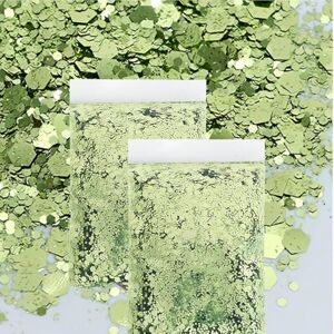 GIUSOBG Paillettes de Corps 100g Poudre à Paillettes Foncé Peinture Pailletée Fines Scintillant en PET Accessoire Loisirs Créatif Décoration DIY Nail Boule pour Visage, Corps (Vert clair) - Publicité GIUSOBG Paillettes de Corps 100g Poudre à Paillettes Foncé Peinture Pailletée Fines Scintillant en PET Accessoire Loisirs Créatif Décoration DIY Nail Boule pour Visage, Corps (Vert clair) - Publicité