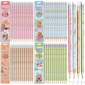 CYGMRFH Set de Crayons 2B Capybara, 48 Pièces avec 4 Designs Mignons, 12 Crayons par Boîte, Corps en Bois Durable, Gomme Intégrée pour Effacement Facile, Idéal pour l'École les Devoirs le Dessin - Publicité CYGMRFH Set de Crayons 2B Capybara, 48 Pièces avec 4 Designs Mignons, 12 Crayons par Boîte, Corps en Bois Durable, Gomme Intégrée pour Effacement Facile, Idéal pour l'École les Devoirs le Dessin - Publicité