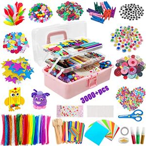 Withosent Kit de bricolage pour enfants 3000 + pièces Kit de bricolage pour enfants Accessoires de bricolage pour enfants Nettoyeur de pipes Glace sur tige, pompons, perles, scrapbooking - Publicité Withosent Kit de bricolage pour enfants 3000 + pièces Kit de bricolage pour enfants Accessoires de bricolage pour enfants Nettoyeur de pipes Glace sur tige, pompons, perles, scrapbooking - Publicité