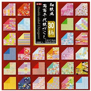 Toyo (018061) Papier à origami réversible 7,5 cm x 7,5 cm ashifu Chiyogami, Ryoumen Chiyogami Zukushi - Publicité Toyo (018061) Papier à origami réversible 7,5 cm x 7,5 cm ashifu Chiyogami, Ryoumen Chiyogami Zukushi - Publicité