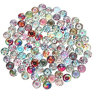 SUPVOX Lot de 100 cabochons en Verre Couleur mélangée Motif Floral Demi-Rond Mosaïque d’Artisanat pour Fabrication de Bijoux 8 mm, Verre, - Publicité SUPVOX Lot de 100 cabochons en Verre Couleur mélangée Motif Floral Demi-Rond Mosaïque d’Artisanat pour Fabrication de Bijoux 8 mm, Verre, - Publicité
