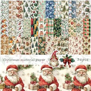 BSITSSS 36 Feuilles Papier Scrapbooking Noël 15 x 15 cm, Noel Aquarelle Papier Craft, Papier Decoratif Scrapbooking pour Scrapbook Journal Plan Artisanat Album Photo Carte de Voeux DIY - Publicité BSITSSS 36 Feuilles Papier Scrapbooking Noël 15 x 15 cm, Noel Aquarelle Papier Craft, Papier Decoratif Scrapbooking pour Scrapbook Journal Plan Artisanat Album Photo Carte de Voeux DIY - Publicité