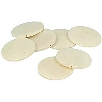 Artemio 10 Perles Plates en Bois 40 mm - Publicité Artemio 10 Perles Plates en Bois 40 mm - Publicité