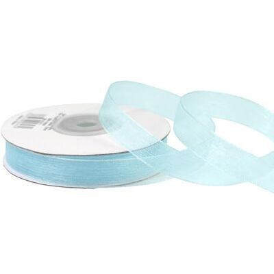 Creativery Ruban Organza 12mm x 25m Bleu Ciel - Publicité Creativery Ruban Organza 12mm x 25m Bleu Ciel - Publicité