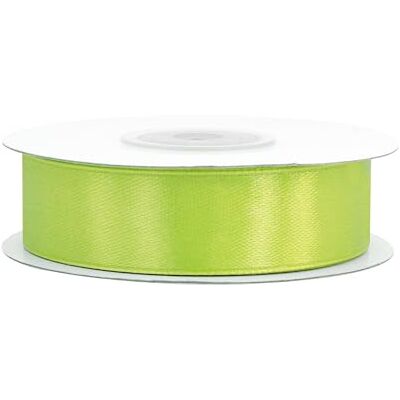 Creativery Rouleau de ruban de satin de 25 m 18 mm Vert citron vert clair - Publicité Creativery Rouleau de ruban de satin de 25 m 18 mm Vert citron vert clair - Publicité