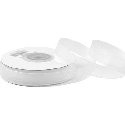 Creativery Ruban Organza 12mm x 25m Blanc - Publicité Creativery Ruban Organza 12mm x 25m Blanc - Publicité
