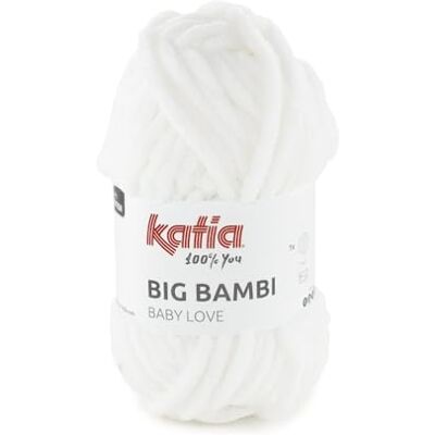 Katıa Big Bambi Lot de 100 balles de katia Blanc 200 g et 80 m - Publicité Katıa Big Bambi Lot de 100 balles de katia Blanc 200 g et 80 m - Publicité