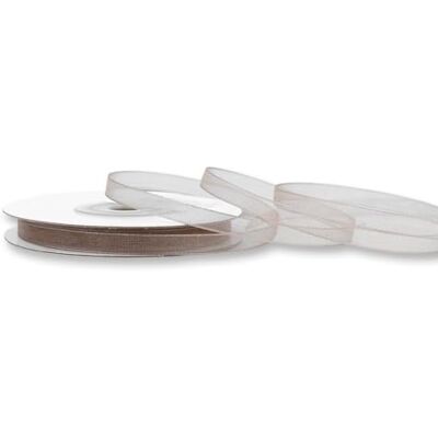Creativery bobine de ruban organza 6 mm de large 25 m de long couleur taupe - Publicité Creativery bobine de ruban organza 6 mm de large 25 m de long couleur taupe - Publicité