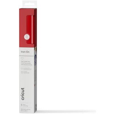Cricut Rouleau Vinyle Thermocollant Rouge pour Tissus 30,5 CM X 0,6 M, Flex Thermocollant pour Tissus, Compatible avec toutes les machines (Rouge) - Publicité Cricut Rouleau Vinyle Thermocollant Rouge pour Tissus 30,5 CM X 0,6 M, Flex Thermocollant pour Tissus, Compatible avec toutes les machines (Rouge) - Publicité