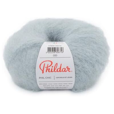Phildar Pelote de Laine Phil Chic Laine à Crocheter et à Tricoter 32% LAINE,16% POLYAMIDE,2% ELASTHANNE,50% KID MOHAIR Aiguille n°6 Couleur VERT - Publicité Phildar Pelote de Laine Phil Chic Laine à Crocheter et à Tricoter 32% LAINE,16% POLYAMIDE,2% ELASTHANNE,50% KID MOHAIR Aiguille n°6 Couleur VERT - Publicité