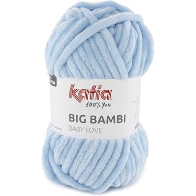 Katıa Big Bambi de Katia Pelotes de 200 g et 80 mètres (106 Bleu clair) - Publicité Katıa Big Bambi de Katia Pelotes de 200 g et 80 mètres (106 Bleu clair) - Publicité