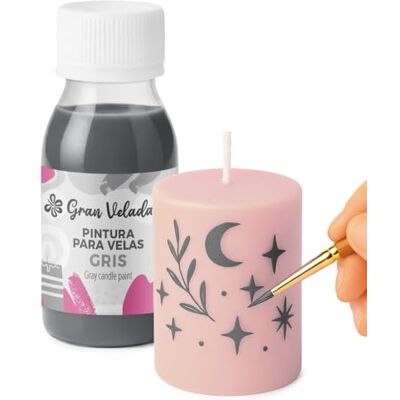 GRAN VELADA Peinture grise pour bougies 60 ml Peinture pour bougies artisanales Colorant pour bougies - Publicité GRAN VELADA Peinture grise pour bougies 60 ml Peinture pour bougies artisanales Colorant pour bougies - Publicité