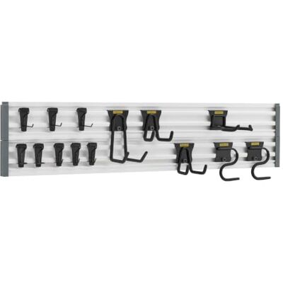 Stanley STST22000-1 2 Rails Vesatrack + 18 Crochets assortis, Multicolore - Publicité Stanley STST22000-1 2 Rails Vesatrack + 18 Crochets assortis, Multicolore - Publicité