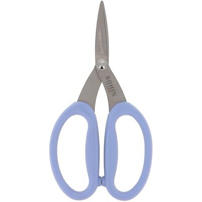 Bohin France Ciseaux de Couture Micro-Dentelés Grands et Ciseaux à Manche Souple pour Tissus, Fils et Laine, Bleu, 17.5 x 5cm 1 Pièce - Publicité Bohin France Ciseaux de Couture Micro-Dentelés Grands et Ciseaux à Manche Souple pour Tissus, Fils et Laine, Bleu, 17.5 x 5cm 1 Pièce - Publicité