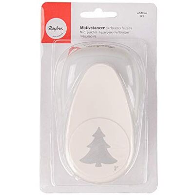Rayher perforatrice fantaisie sapin de noël, 5,08cm ø (2''), blanc, 69008000 - Publicité Rayher perforatrice fantaisie sapin de noël, 5,08cm ø (2''), blanc, 69008000 - Publicité