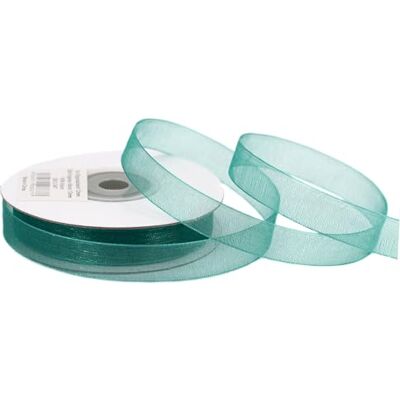 Creativery Ruban en organza 100 % nylon pour mariage, bleu pétrole, 12 mm x 25 m - Publicité Creativery Ruban en organza 100 % nylon pour mariage, bleu pétrole, 12 mm x 25 m - Publicité