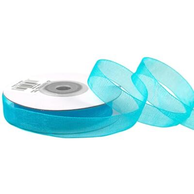 Creativery Ruban Organza 12mm x 25m Turquoise Fonce - Publicité Creativery Ruban Organza 12mm x 25m Turquoise Fonce - Publicité
