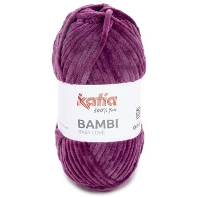 Katia Bambi Laine Pelote de Couleur Violet Cod.337 - Publicité Katia Bambi Laine Pelote de Couleur Violet Cod.337 - Publicité