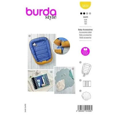 Accessoires bébé Burda - B 5834 - Accessoires pour bébé - Publicité Accessoires bébé Burda - B 5834 - Accessoires pour bébé - Publicité