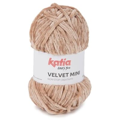 Katıa VELVET MINI de Katia en pelotes de 50 g et 75 mètres. (220 Beige) - Publicité Katıa VELVET MINI de Katia en pelotes de 50 g et 75 mètres. (220 Beige) - Publicité