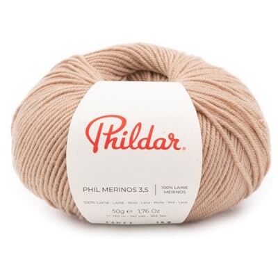 PHILDAR - Merinos 3,5 - camel - Yarn - Publicité PHILDAR - Merinos 3,5 - camel - Yarn - Publicité