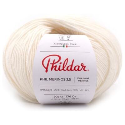 Fil Merino Phildar - Fin, Doux, 130m - Publicité Fil Merino Phildar - Fin, Doux, 130m - Publicité