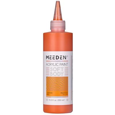 MEEDEN Peinture Acrylique Orange Rouge: 250ml/8.45oz Peinture Acrylique Pouring en Vrac dans un Flacon Compressible Peintures Liquide pour Adultes Artistes Canvas Art Painting - Publicité MEEDEN Peinture Acrylique Orange Rouge: 250ml/8.45oz Peinture Acrylique Pouring en Vrac dans un Flacon Compressible Peintures Liquide pour Adultes Artistes Canvas Art Painting - Publicité