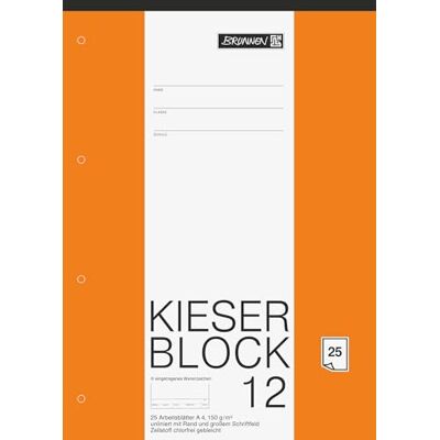 BRUNNEN Carnet à dessins 25 feuilles avec marge 150 g/m² A4 210 x 298 mm - Publicité BRUNNEN Carnet à dessins 25 feuilles avec marge 150 g/m² A4 210 x 298 mm - Publicité