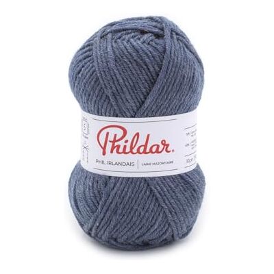 Phildar Pelote de Laine Phil Irlandais Laine à Crocheter et à Tricoter 51% LAINE,49% ACRYLIQUE Aiguille n°5 Couleur BLEU - Publicité Phildar Pelote de Laine Phil Irlandais Laine à Crocheter et à Tricoter 51% LAINE,49% ACRYLIQUE Aiguille n°5 Couleur BLEU - Publicité