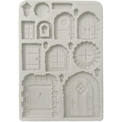 Stamperia Silicon Mould A5 for Scrapbooking, Bullet Journals and More, Non-Stick Surface, Suitable for Air-Dry Clay, Resin and More, Perfect for Crafts and Gifting (Hidden Grove, Door and Window) - Publicité Stamperia Silicon Mould A5 for Scrapbooking, Bullet Journals and More, Non-Stick Surface, Suitable for Air-Dry Clay, Resin and More, Perfect for Crafts and Gifting (Hidden Grove, Door and Window) - Publicité