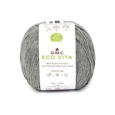 DMC Eco Vita fil tubulaire coton recyclé tricot crochet 100 g 250 m - Publicité DMC Eco Vita fil tubulaire coton recyclé tricot crochet 100 g 250 m - Publicité