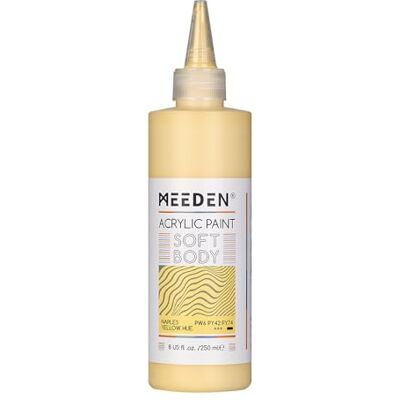 MEEDEN Peinture Acrylique Naples Jaune Hue: 250ml/8.45oz Peinture Acrylique Pouring en Vrac dans un Flacon Compressible Peintures Liquide pour Adultes Artistes Canvas Art Painting - Publicité MEEDEN Peinture Acrylique Naples Jaune Hue: 250ml/8.45oz Peinture Acrylique Pouring en Vrac dans un Flacon Compressible Peintures Liquide pour Adultes Artistes Canvas Art Painting - Publicité