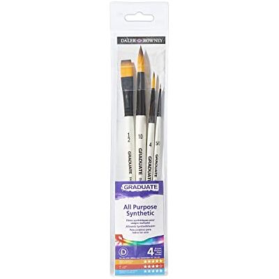 Ensemble de 4 Pinceaux Aquarelle Graduate Daler-Rowney - Publicité Ensemble de 4 Pinceaux Aquarelle Graduate Daler-Rowney - Publicité