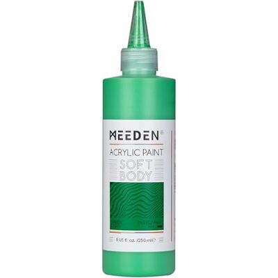 MEEDEN Peinture Acrylique Lumière Verte: 250ml/8.45oz Peinture Acrylique Pouring en Vrac dans un Flacon Compressible Peintures Liquide pour Adultes Artistes Canvas Art Painting - Publicité MEEDEN Peinture Acrylique Lumière Verte: 250ml/8.45oz Peinture Acrylique Pouring en Vrac dans un Flacon Compressible Peintures Liquide pour Adultes Artistes Canvas Art Painting - Publicité