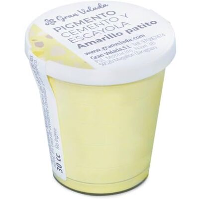 GRAN VELADA Pigment jaune œuf pour ciment et plâtre Pigment en poudre intense, ne migre pas avec le temps, idéal pour le bricolage et l'artisanat, sans dissolution 30 cc - Publicité GRAN VELADA Pigment jaune œuf pour ciment et plâtre Pigment en poudre intense, ne migre pas avec le temps, idéal pour le bricolage et l'artisanat, sans dissolution 30 cc - Publicité