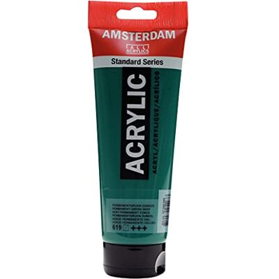 Amsterdam Expert - Green Permanent Dark - 250 ml - Acrylic paint - Publicité Amsterdam Expert - Green Permanent Dark - 250 ml - Acrylic paint - Publicité