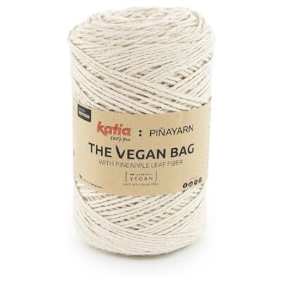 Katıa The Vegan Bag de Katia Pelotes de 200 g et 200 mètres (50 Écru) - Publicité Katıa The Vegan Bag de Katia Pelotes de 200 g et 200 mètres (50 Écru) - Publicité
