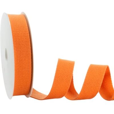 Sangle en coton Trimz - Ruban en tissu multifonction durable - 5 m x 30 mm - Orange - Publicité Sangle en coton Trimz - Ruban en tissu multifonction durable - 5 m x 30 mm - Orange - Publicité