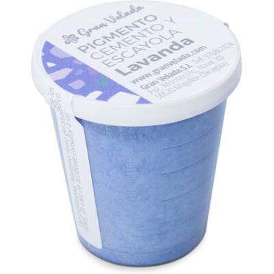 GRAN VELADA Pigment lavande pour ciment et plâtre Mélange unique en poudre pour colorer vos créations DIY. Puissant et économique. Quantités précises pour des tons vibrants. 150 cc - Publicité GRAN VELADA Pigment lavande pour ciment et plâtre Mélange unique en poudre pour colorer vos créations DIY. Puissant et économique. Quantités précises pour des tons vibrants. 150 cc - Publicité