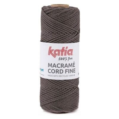 Katia Macramé Cord Fine 50 % coton recyclé 50 % polyester recyclé - Publicité Katia Macramé Cord Fine 50 % coton recyclé 50 % polyester recyclé - Publicité
