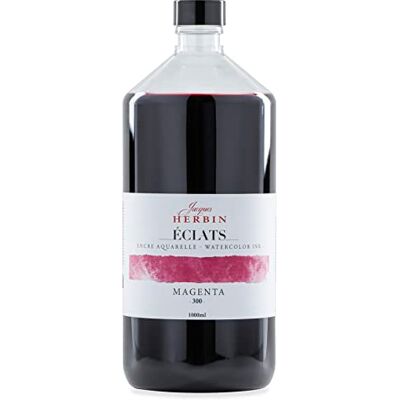 Jacques Herbin - Encre Aquarelle Éclats - Magenta - 1 L - Encre - Publicité Jacques Herbin - Encre Aquarelle Éclats - Magenta - 1 L - Encre - Publicité