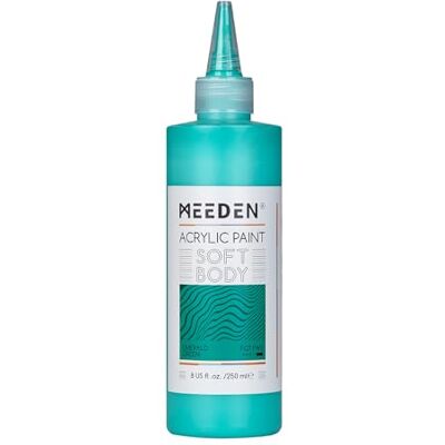 MEEDEN Peinture Acrylique Emeraude Verte: 250ml/8.45oz Peinture Acrylique Pouring en Vrac dans un Flacon Compressible Peintures Liquide pour Adultes Artistes Canvas Art Painting - Publicité MEEDEN Peinture Acrylique Emeraude Verte: 250ml/8.45oz Peinture Acrylique Pouring en Vrac dans un Flacon Compressible Peintures Liquide pour Adultes Artistes Canvas Art Painting - Publicité