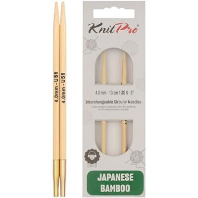 Aiguilles à tricoter en bambou KnitPro - 13cm, 4mm, US6 - Aiguilles - Publicité Aiguilles à tricoter en bambou KnitPro - 13cm, 4mm, US6 - Aiguilles - Publicité