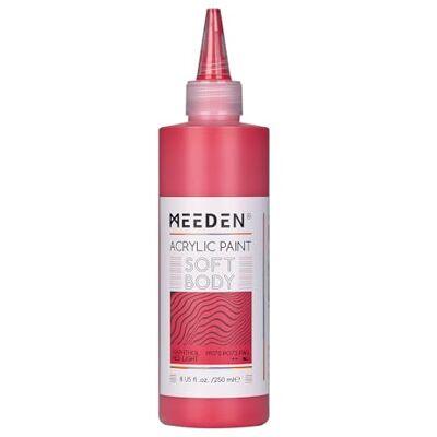 MEEDEN Peinture Acrylique Naphthol Lumière Rouge: 250ml/8.45oz Peinture Acrylique Pouring en Vrac dans un Flacon Compressible Peintures Liquide pour Adultes Artistes Canvas Art Painting - Publicité MEEDEN Peinture Acrylique Naphthol Lumière Rouge: 250ml/8.45oz Peinture Acrylique Pouring en Vrac dans un Flacon Compressible Peintures Liquide pour Adultes Artistes Canvas Art Painting - Publicité
