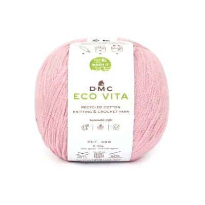 DMC Eco Vita fil tubulaire coton recyclé tricot crochet 100 g 250 m - Publicité DMC Eco Vita fil tubulaire coton recyclé tricot crochet 100 g 250 m - Publicité