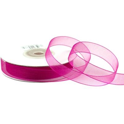 Creativery Ruban Organza 12mm x 25m Fuchsia Magenta - Publicité Creativery Ruban Organza 12mm x 25m Fuchsia Magenta - Publicité