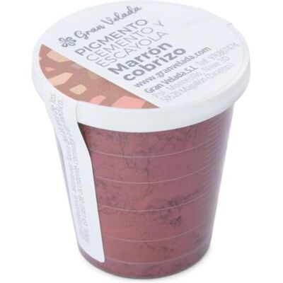 GRAN VELADA Pigment brun cuivré pour ciment et plâtre Ton unique et durable, facile à mélanger Idéal pour colorer vos créations DIY 30 cc - Publicité GRAN VELADA Pigment brun cuivré pour ciment et plâtre Ton unique et durable, facile à mélanger Idéal pour colorer vos créations DIY 30 cc - Publicité